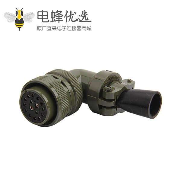 动力接头电源航空插头MS3108A24-7S防水16芯连接器