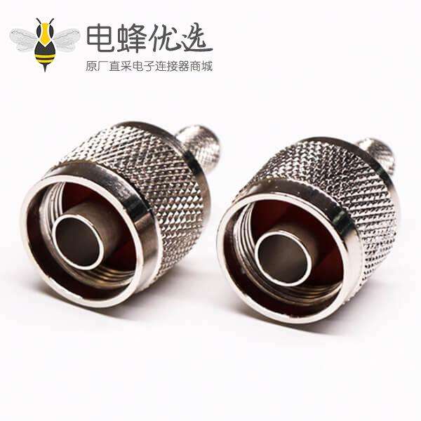 RF连接器压接式母头直式180度接同轴线缆RG6线