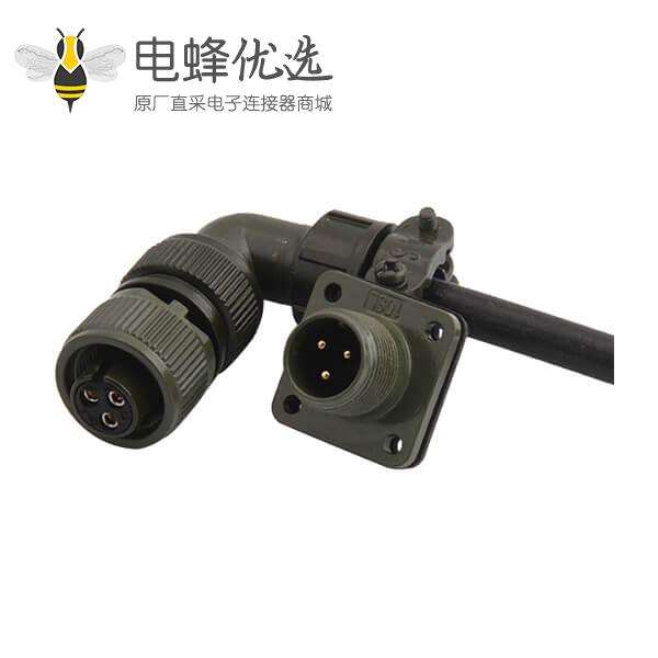 3芯工防标航空插座MS3102A10SL-3P连接器