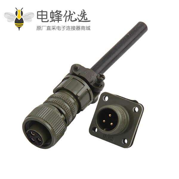 3芯工防标航空插座MS3102A10SL-3P连接器