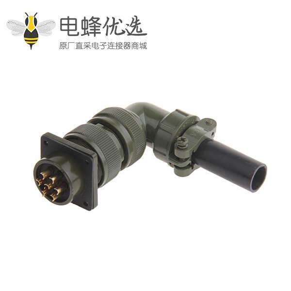 MS3102A20-15P方形法兰7芯接线航插