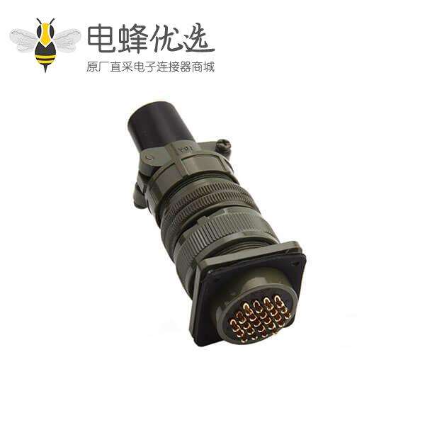 航空电子圆形连接器MS3102A24-28P方盘插座24P空插头