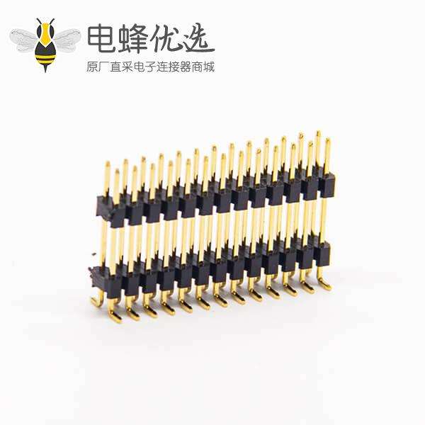 排针直式180度双排26pin双塑间距2.0mm贴板式