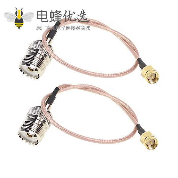 RF转 SMA射频测试线RG316接UHF母头