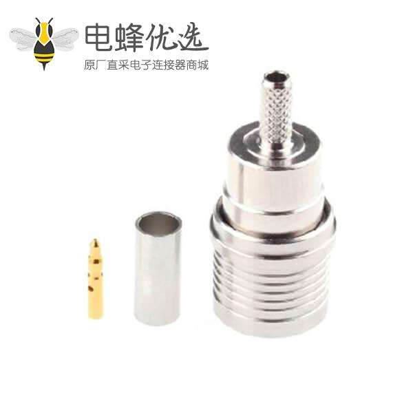 QMA连接器插头压接端接50&Omega;电缆安装座用于RG188