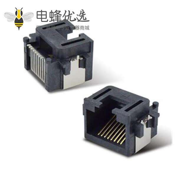 RJ45网络插座沉板A款腰带式非屏蔽不带灯
