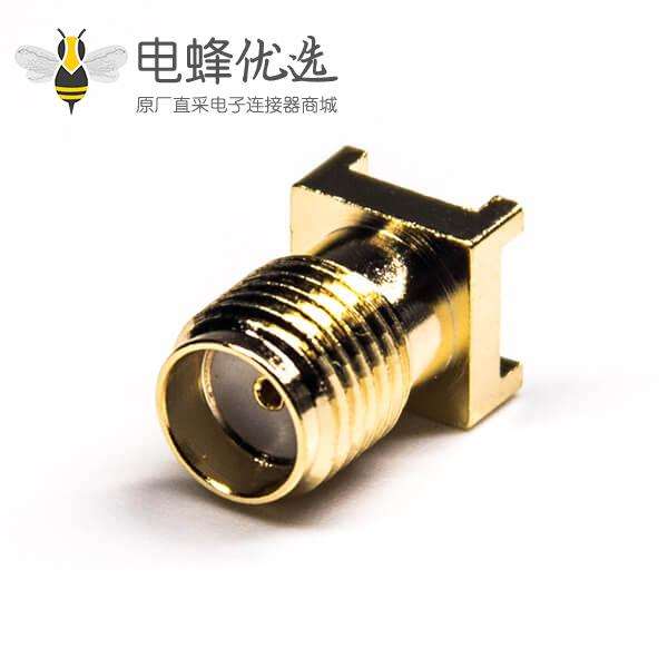 sma连接器贴板安装母头直式接PCB板