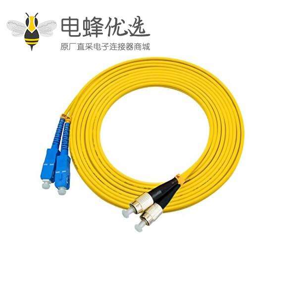 单模千兆光纤SC转FC 9/125&mu;m OS2双工线长3米
