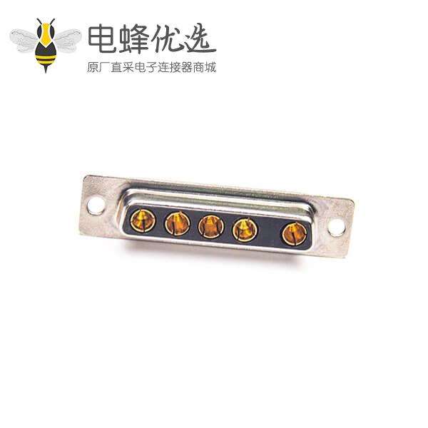 D-sub 5W5 10A母头焊线