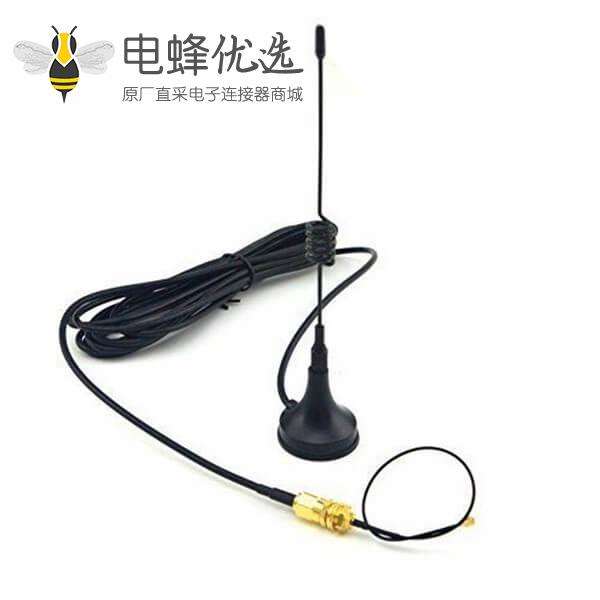 433MHz天线3dBi SMA公头直式全向吸盘天线