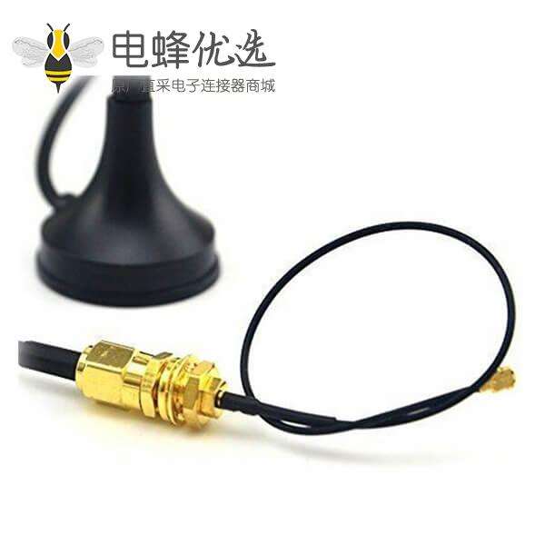 433MHz天线3dBi SMA公头直式全向吸盘天线