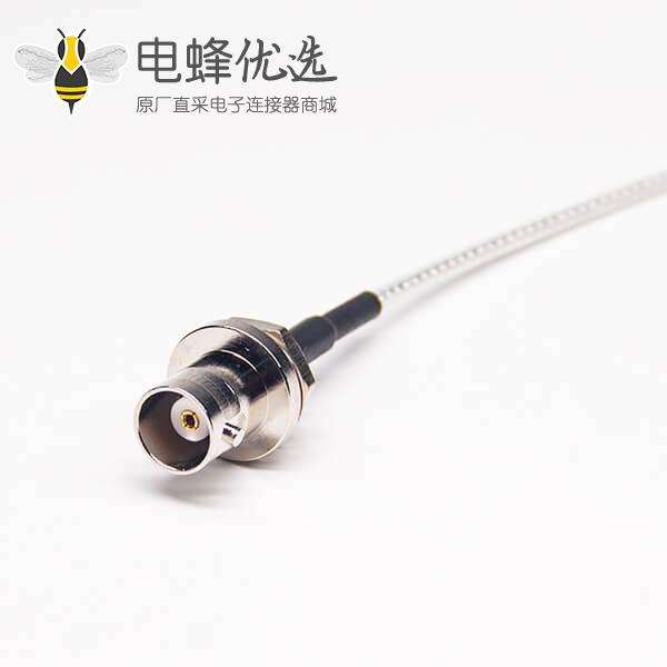 BNC视频线接头专供BNC防水母头转MCX接RG316线 线长10cm