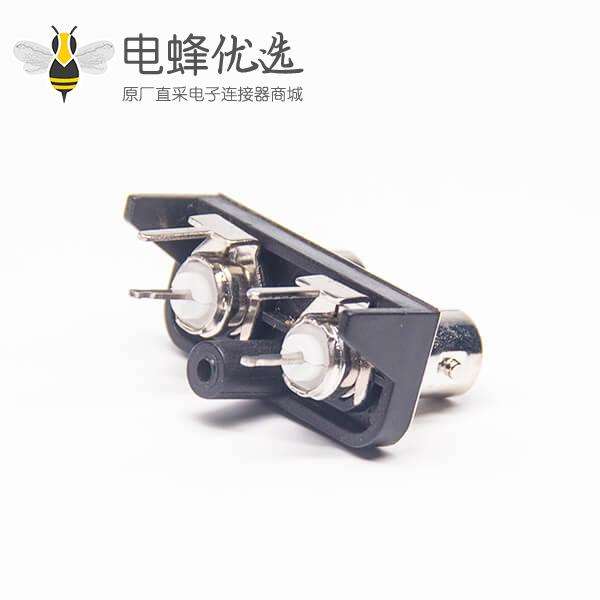 双联双排BNC母座 PCB板专用BNC视频连接器 50欧姆X2
