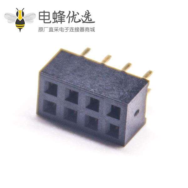 双排插座180度间距2.0PH单塑4Pin排母插板4pcs