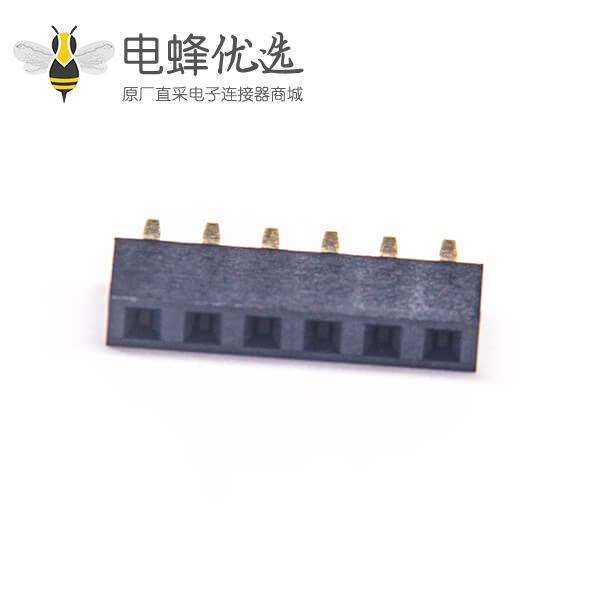 排母2.54 180度单排穿孔塑高5.0mm 10pcs