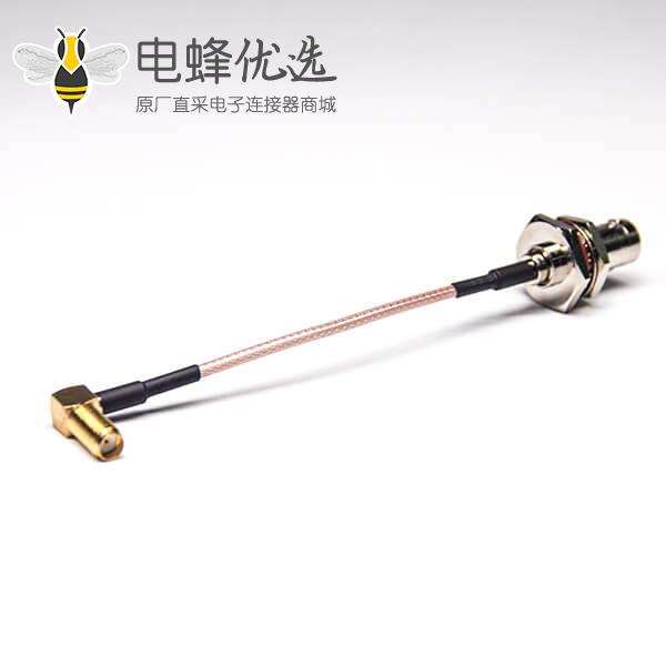 同轴线 BNC母头直式大六角防水转弯式母头SMA接RG 316