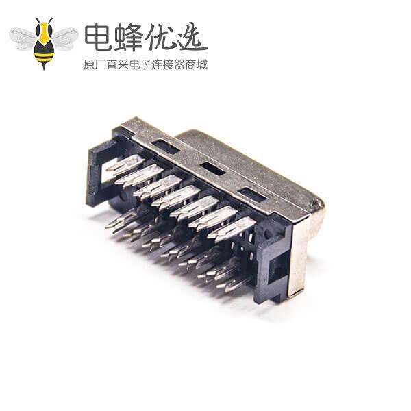 SCSI连接器HPDB26芯直式母头刺破式