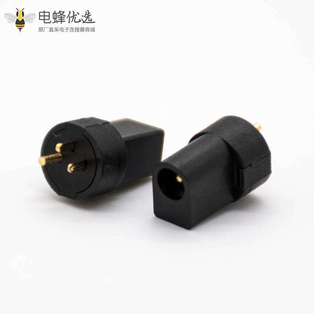 圆形DC插座3.8*1.3mm插孔直式贴片焊接不带屏蔽公头电源连接器