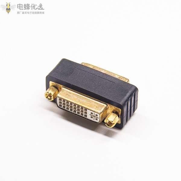DVI-I24+5芯公头转DVI-I24+5芯母头直式超短型转接头