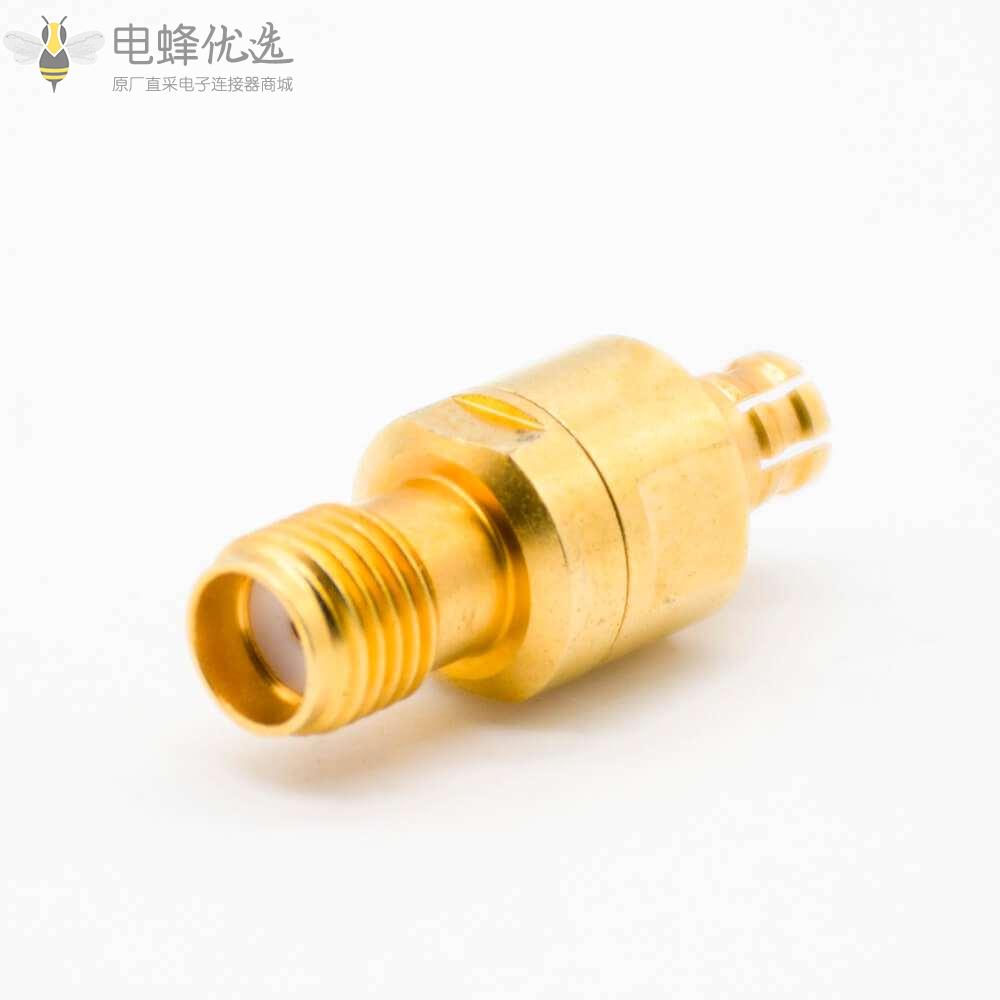 SMA射频转接头SMA转PSMP直式射频同轴连接器KK镀金母转母