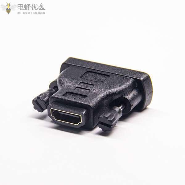 HDMI转DVI母头HDMI转公头DVI24+1芯直式注射转接头