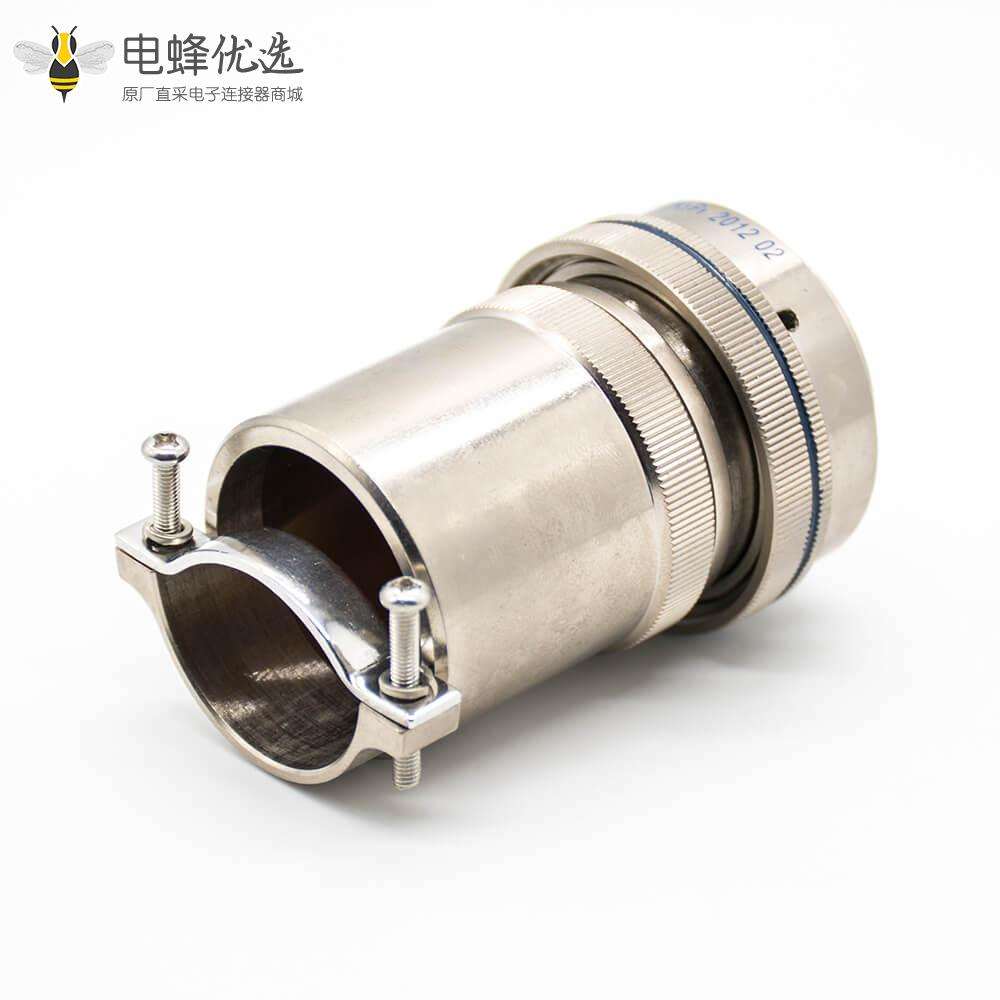 XCD电连接器36壳体2芯卡口连接接线母插头焊接公插头焊杯直式公母对接一套