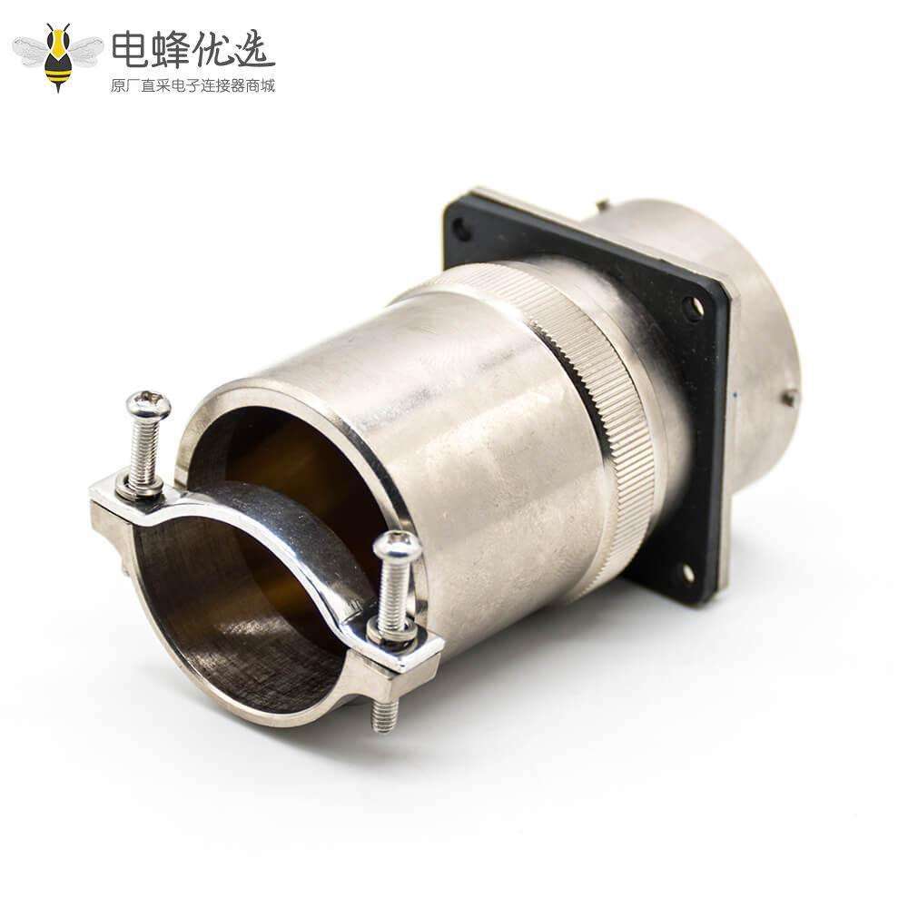 XCD电连接器36壳体2芯卡口连接接线母插头焊接公插头焊杯直式公母对接一套