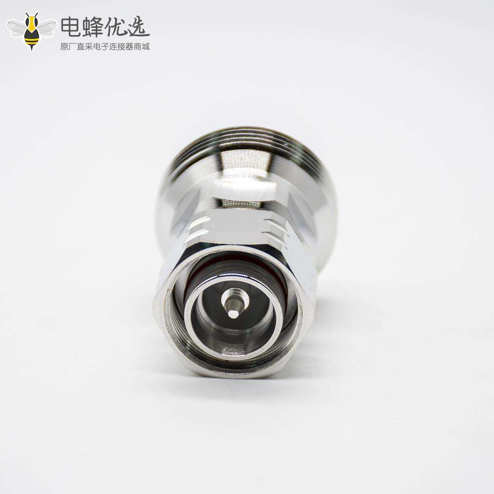 din型7 16母头转4.3/10公RF转接头直式镀镍同轴连接器