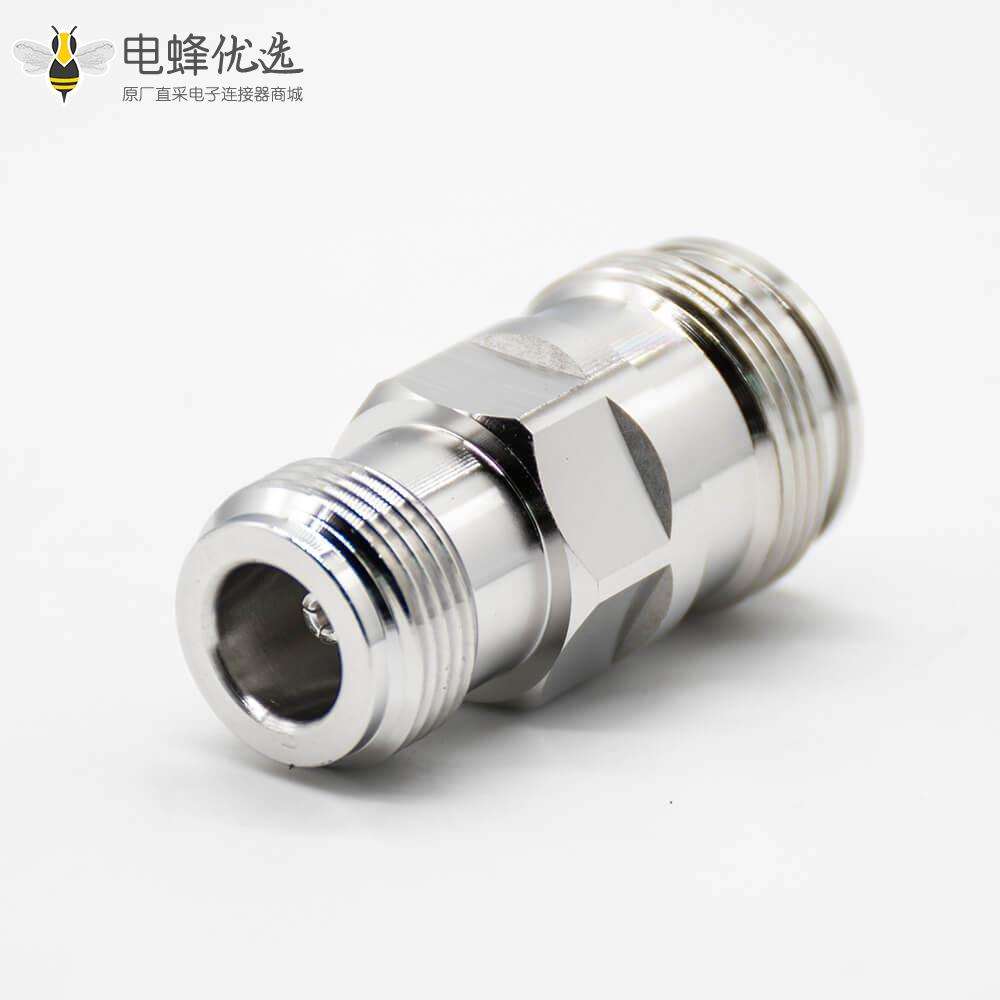 N母头转4.3/10母直式RF转接头镀镍同轴连接器