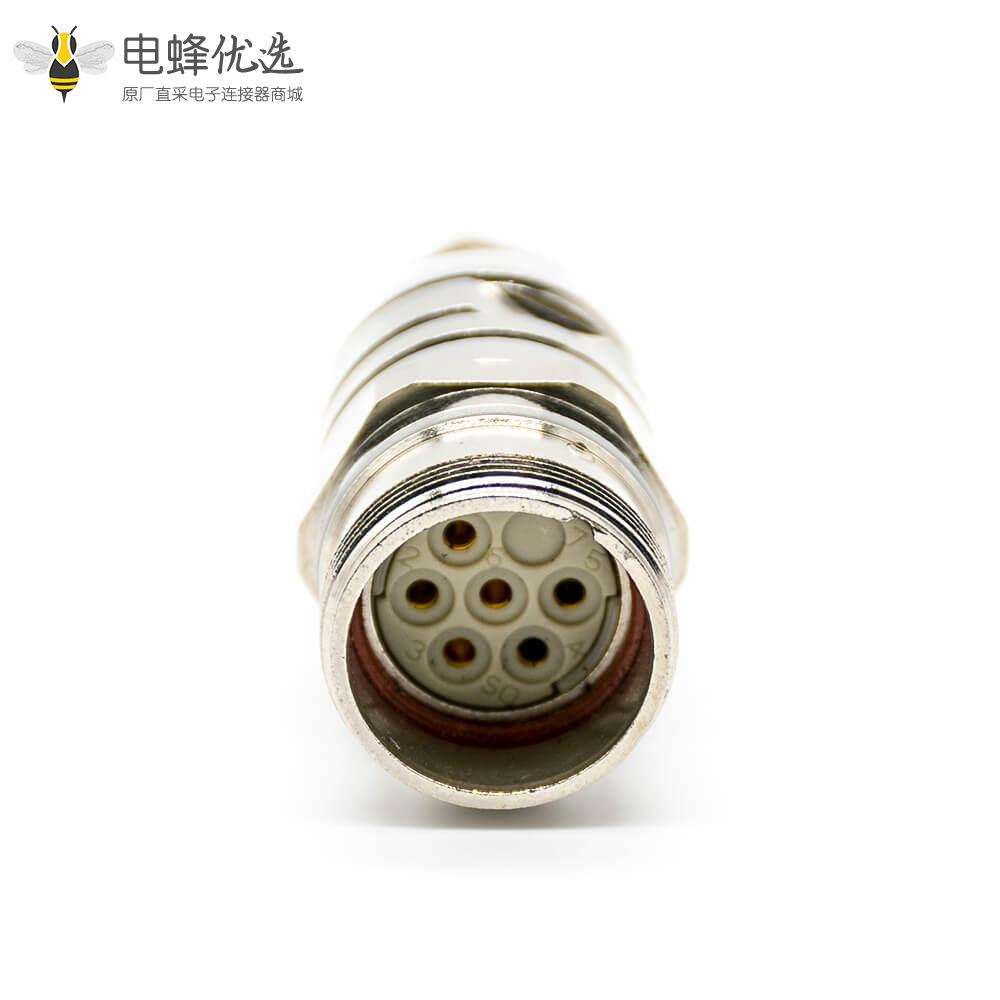 6芯连接器M23直式焊线连接器