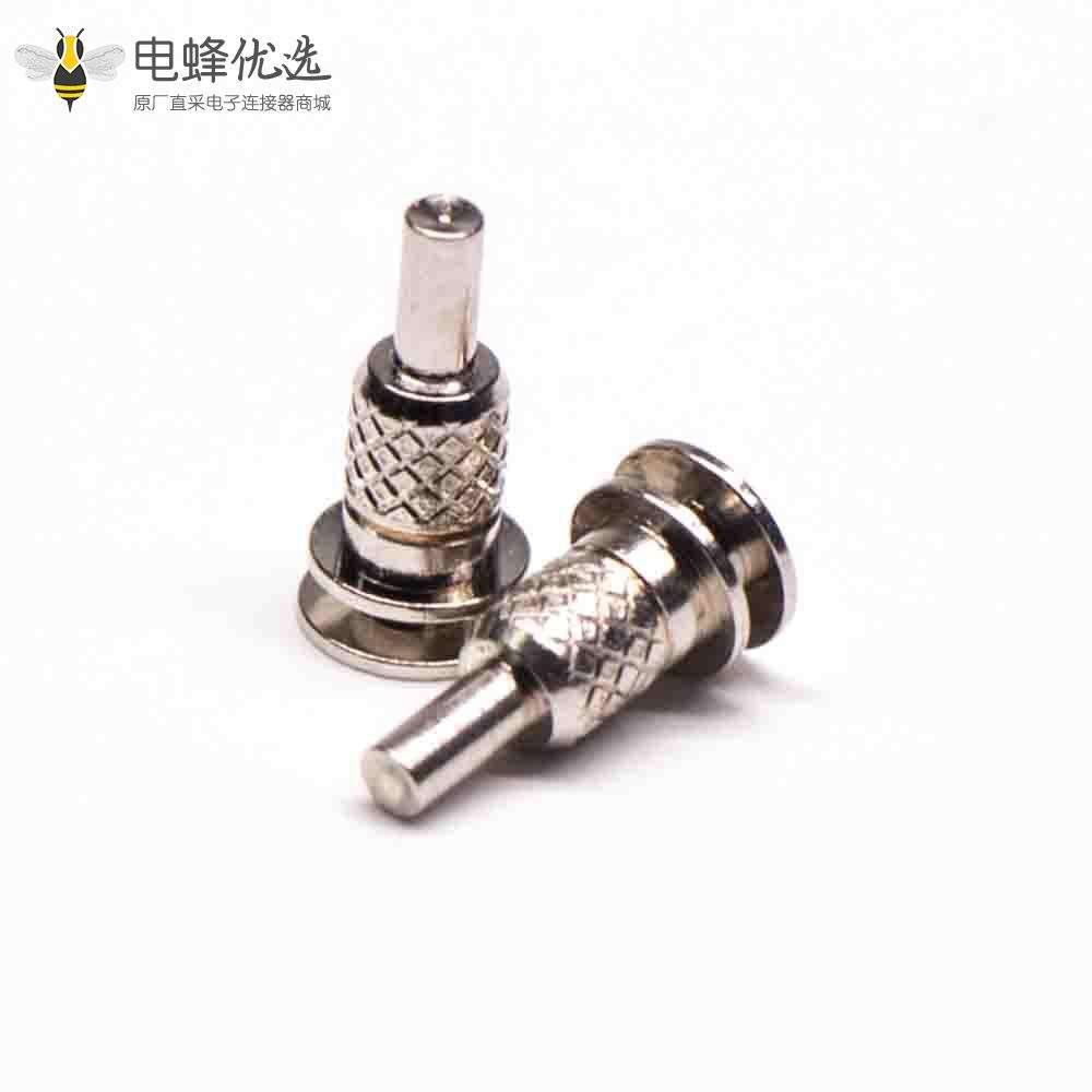 单头贴片Pogo Pin镀镍黄铜插件式异形系列单芯连接器