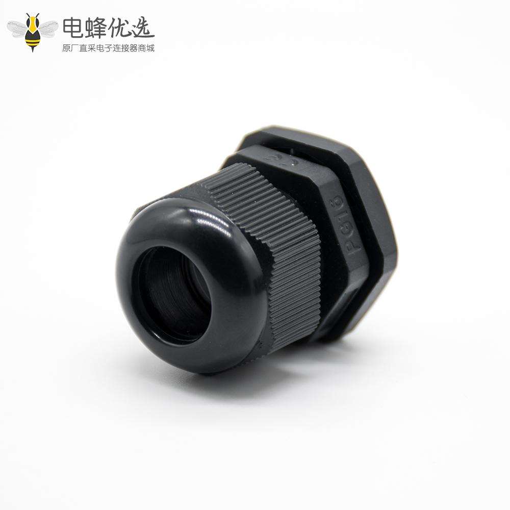 尼龙塑料电缆防水接头德制螺纹PG16防水密封接头