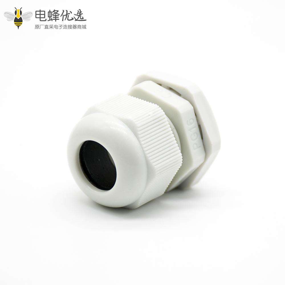 尼龙塑料电缆防水接头德制螺纹PG16防水密封接头