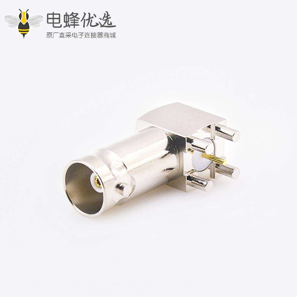 BNCPCB安装75&Omega;连接器母头弯插