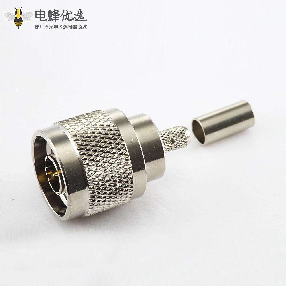 RG58 N型连接器公直压接SYV50-3 RG142