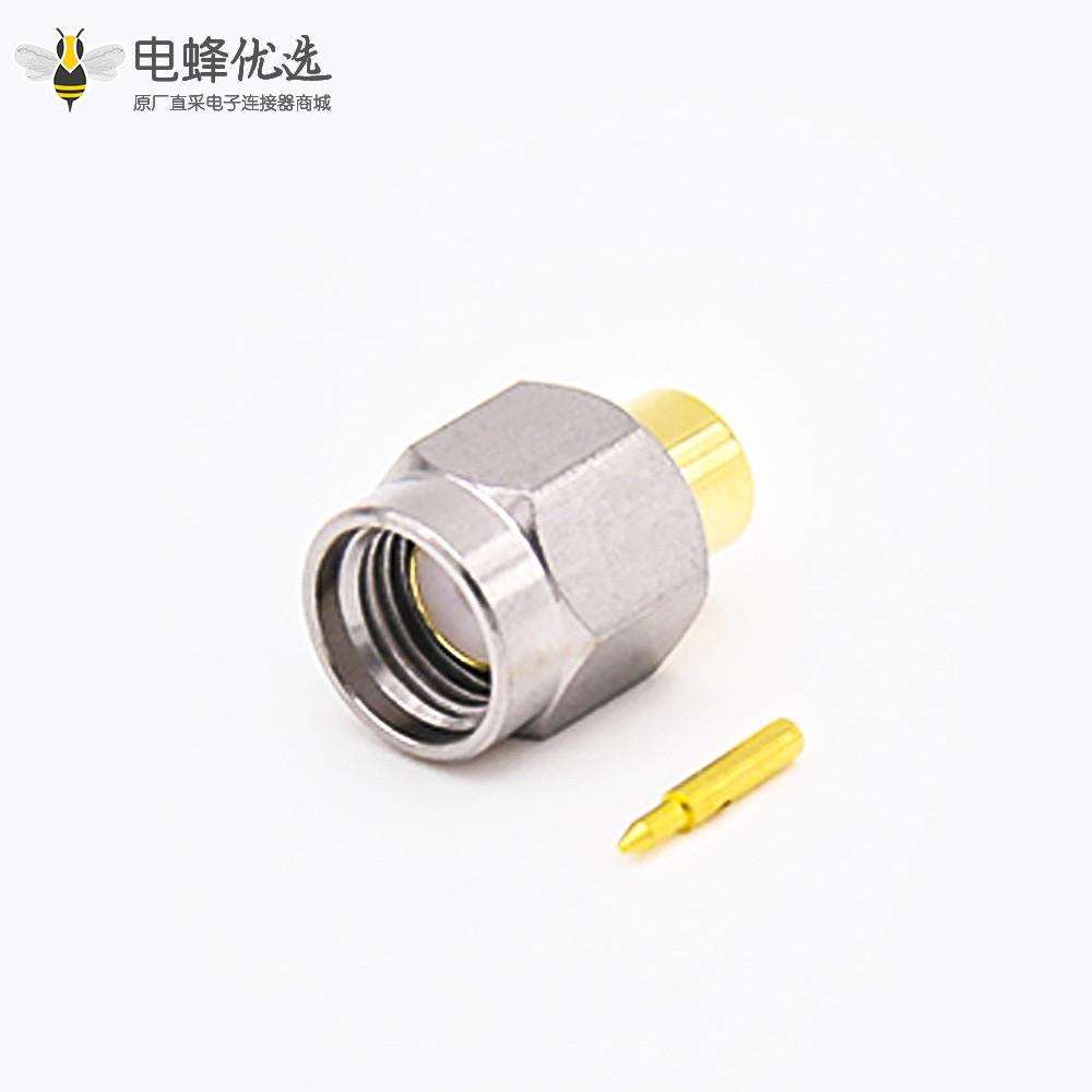 SMA连接器用于半刚141直式公头焊接