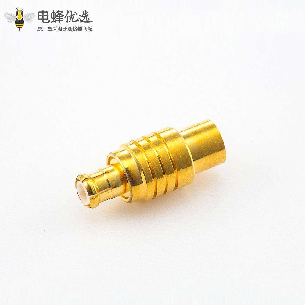 MCX连接器电缆安装公头直式用于半软/半刚性-3线材