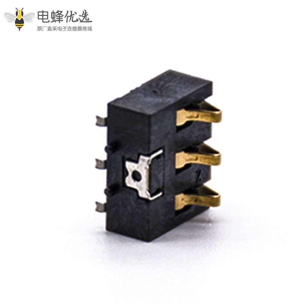 插件电池座接PCB板3.0间距3芯电池座连接器