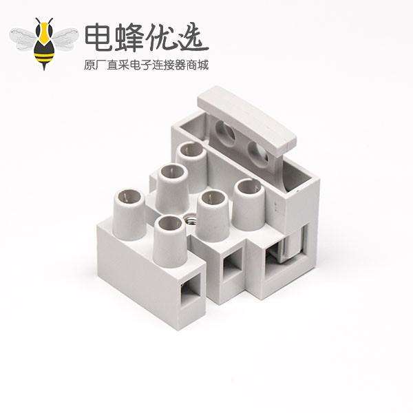 灰色接线端子2&times;3孔焊接式端子连接器