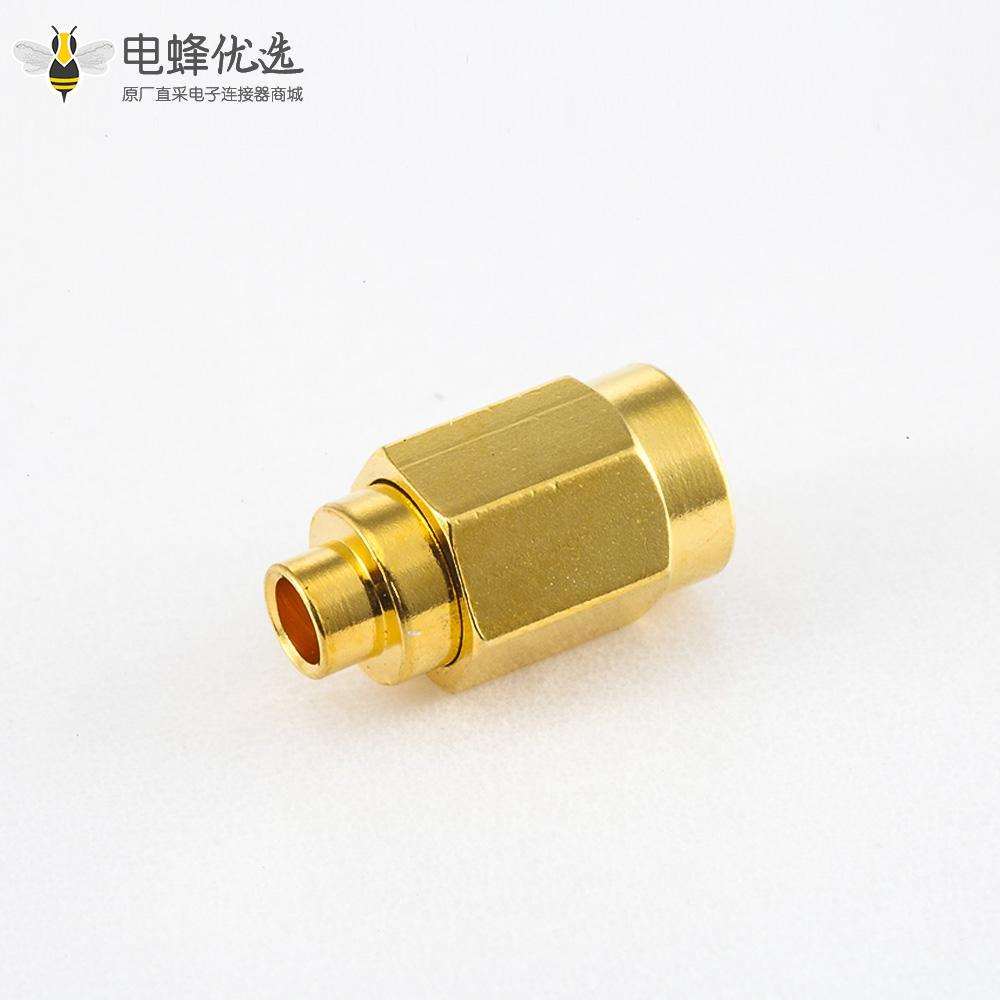 插头SSMA连接器直式公头焊接半柔/半刚-2电缆