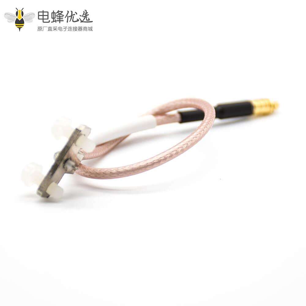 MMCX公头直式加长 PTFE 线材连接器19厘米
