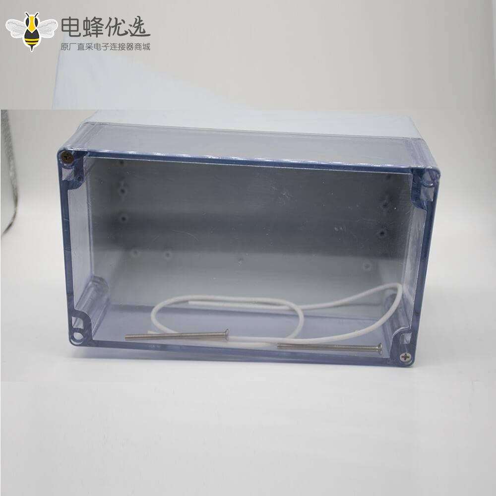 户外电源密封防水盒ABS塑料外壳120&times;200&times;113透明盖螺丝固定
