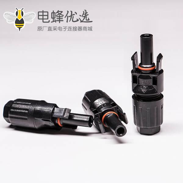 光伏连接器的公头直式Mc4接线防水
