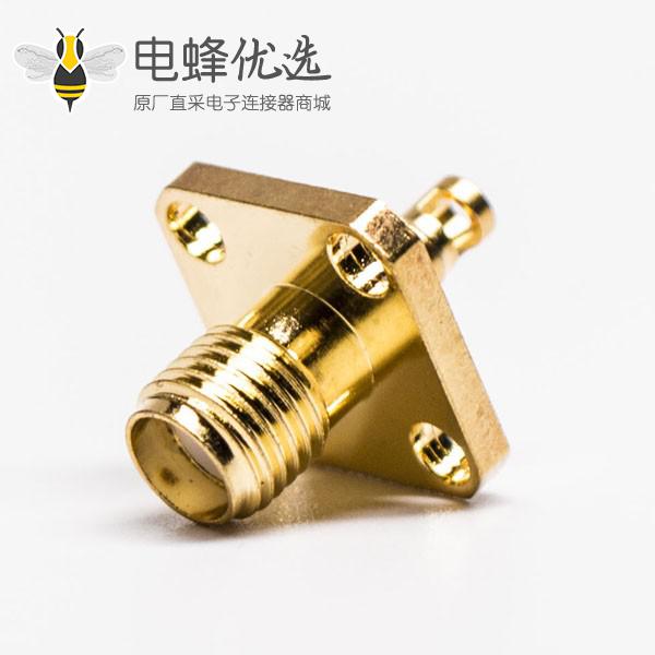 SMA-1.13线母头直式法兰安装接线焊接