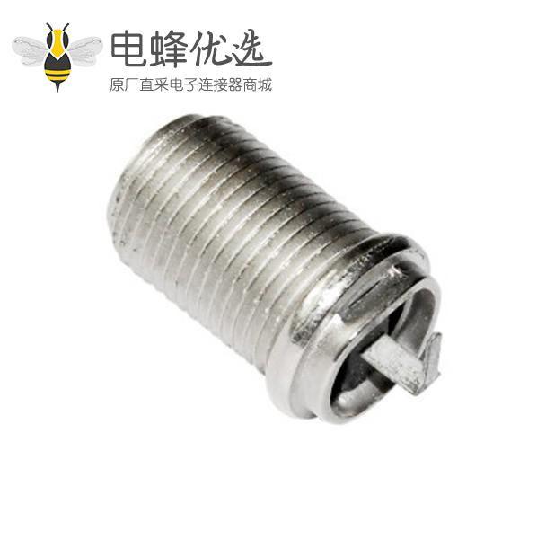 f连接器RF射频同轴弯式穿墙PCB板端接头母头