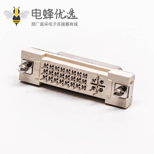 dvi d连接器24+5直式母头带鱼叉插PCB板