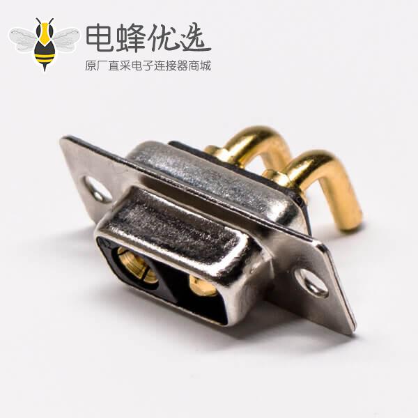 2V2 D SUB 大电流90&deg;焊板 20A光孔铆合母座接PCB