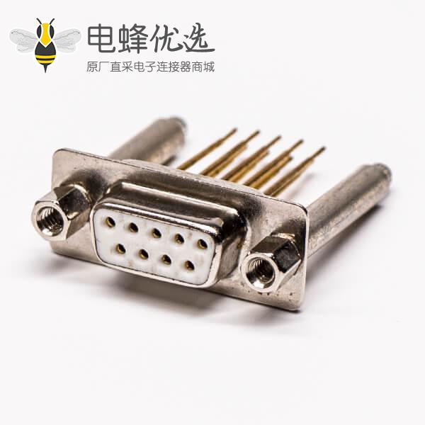 db9插板式母头180&deg;加高型圆柱铆锁