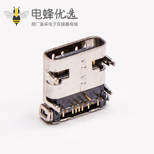 type c接头USB3.0母座弯头DIP+SMT
