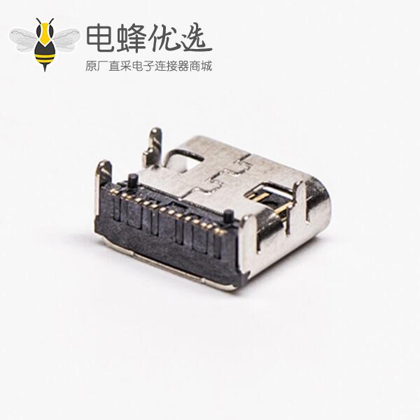 type c 贴板插板母头弯式USB3.0接PCB板